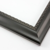 This shallow reverse scoop frame features a smooth, matte black face and a slight bevel on the outer edge.  The inner lip is a horseshoe relief design with a slight antique effect. 

1.5 " width: ideal for medium size artwork.  The simple elegance of this frame makes it the perfect border for photographs, paintings and giclee prints.