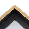 2 inch GOLD/RED FOIL Canvas Floater, Contemporary