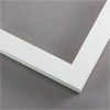 1 1/4  inch MATTE White FLAT